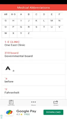 Medical Abbreviations android App screenshot 4